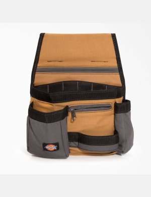 Dickies 11-Pocket Pouch Marrom | PYFXHQ930