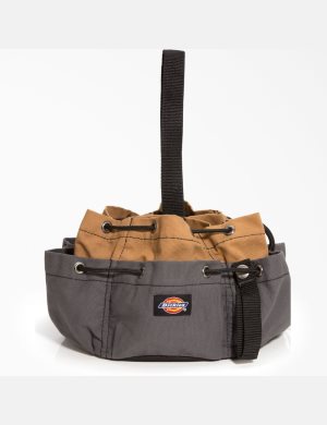 Dickies 12-Pocket Drawstring Organizer Marrom | BJGWPZ549