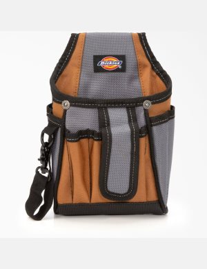 Dickies 7-Pocket Tech Pouch Marrom | YNDFIU154