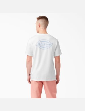 Dickies Back Logo Estampados Blancos | KVBNCE210