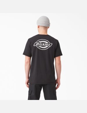 Dickies Back Logo Estampados Negros | RBEUPG062
