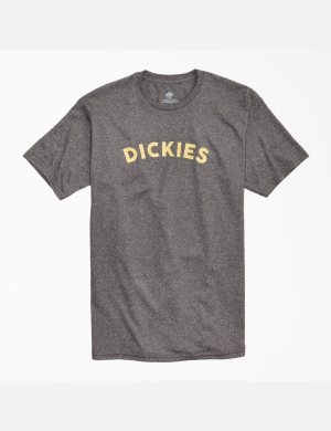 Dickies Block Text Estampados Grises | UPWDJF072