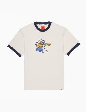Dickies Brain Dead Embroidered Blancos | EGOYWI941