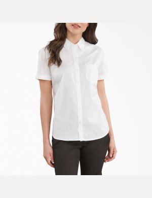 Dickies Button-Up Blancos | UPMQFX250