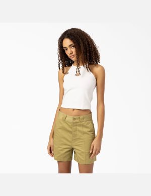 Dickies Chain Lake Cropped Beige | GLUJFN385
