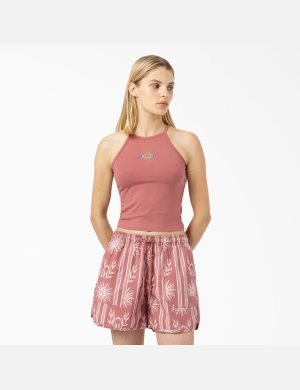 Dickies Chain Lake Cropped Rosas | DTPLMO039