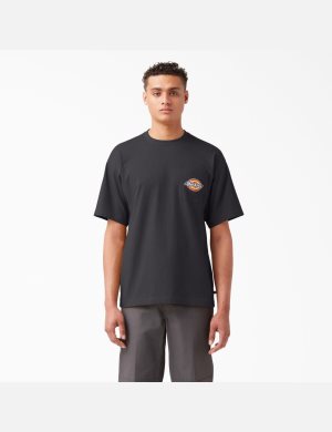 Dickies Chest Logo Pocket Negros | BMKHVA281