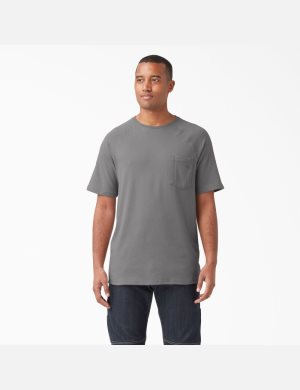 Dickies Cooling Corta Sleeve Grises | XAFGME681
