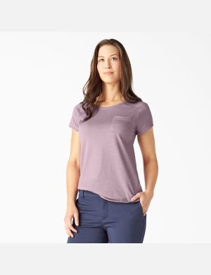 Dickies Cooling Corta Sleeve Morados Grises | ETOLYU583