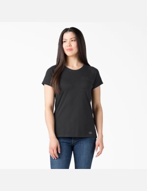 Dickies Cooling Corta Sleeve Negros | IZHGFR039
