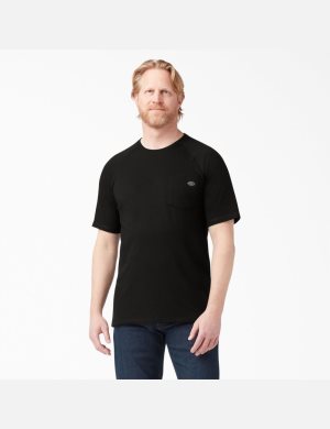 Dickies Cooling Corta Sleeve Negros | VLANBR573