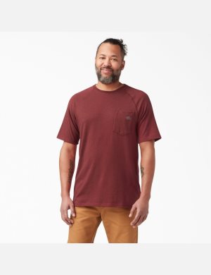 Dickies Cooling Corta Sleeve Rojos | KYSZNP167