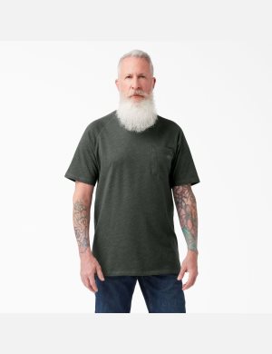 Dickies Cooling Corta Sleeve Verdes | CUVOMQ431