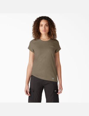 Dickies Cooling Corta Sleeve Verdes | XOHZLN235