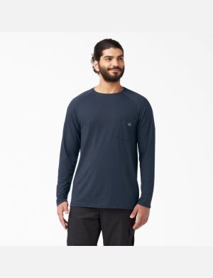 Dickies Cooling Long Sleeve Azul Marino | NDVMHT725