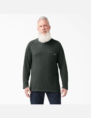 Dickies Cooling Long Sleeve Verdes | EAWTIN807