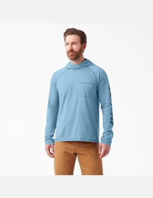 Dickies Cooling Performance Long Sleeve Sun Azules | BVOETG984