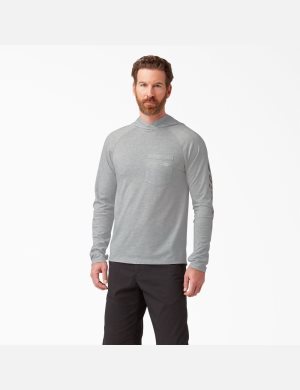 Dickies Cooling Performance Long Sleeve Sun Grises | LRVIGO985