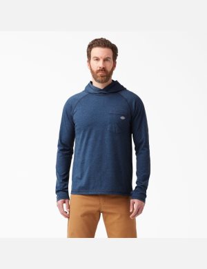 Dickies Cooling Performance Long Sleeve Sun Azul Marino | USEOWR419