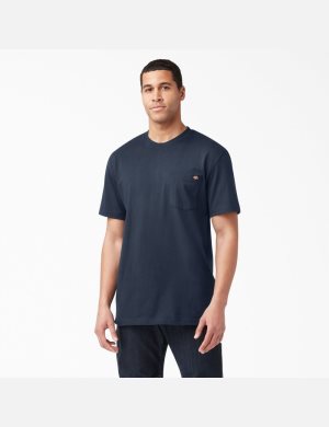 Dickies Corta Sleeve Heavyweight Azul Marino | LVEZWR819