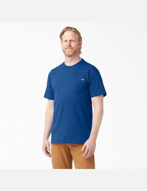 Dickies Corta Sleeve Heavyweight Azul Rey Azules | HNZSYR682
