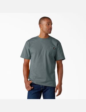 Dickies Corta Sleeve Heavyweight Azules | BIGTAZ034