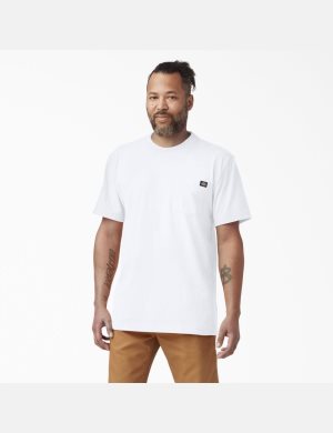 Dickies Corta Sleeve Heavyweight Blancos | LYSPZO527