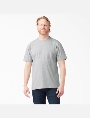 Dickies Corta Sleeve Heavyweight Grises | VBGKST430