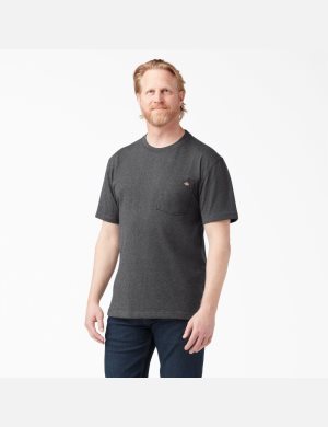 Dickies Corta Sleeve Heavyweight Heathered Grises | BTXSAG893