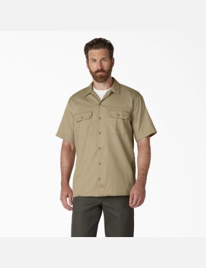 Dickies Corta Sleeve Kaki | URNFYL832