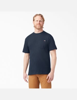 Dickies Corta Sleeve Pocket Azul Marino | USHVWA609