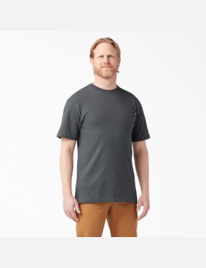 Dickies Corta Sleeve Pocket Grises | RNGWDT093