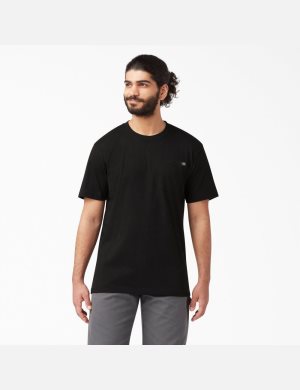Dickies Corta Sleeve Pocket Negros | UVLNGF149