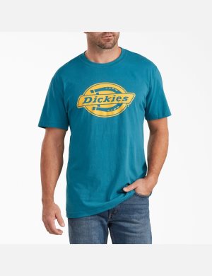 Dickies Corta Sleeve Relaxed Fit Estampados Turquesa | FNLHOD479