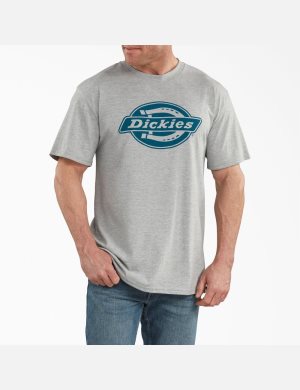 Dickies Corta Sleeve Relaxed Fit Estampados Grises | KZNGRY162