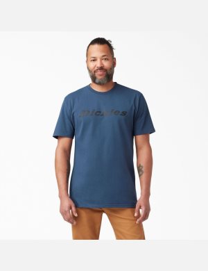 Dickies Corta Sleeve Relaxed Fit Icon Estampados Azules | EOTADW032