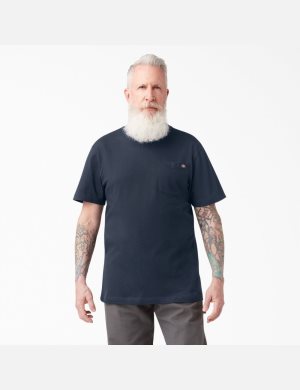 Dickies Corta Sleeve Two Packs Azul Marino | VRBIKQ842