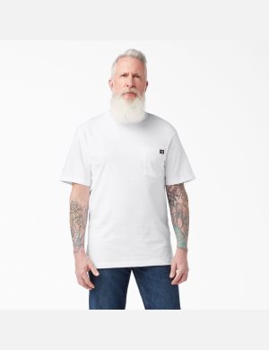 Dickies Corta Sleeve Two Packs Blancos | OSUQCA354