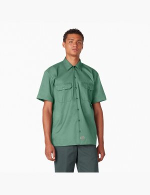 Dickies Corta Sleeve Verdes Oscuro | DBVMKI491