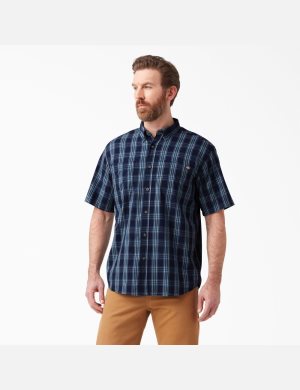 Dickies Corta Sleeve Woven Azul Marino Azules | JZQFOK231