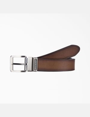 Dickies Cuero Cut Edge Reversible Negros Marrom | XRLTPZ704