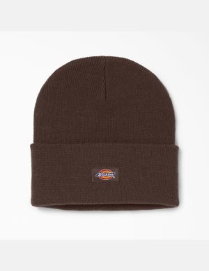Dickies Cuffed Knit Chocolate Marrom | DSLXVG948