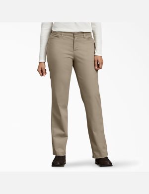 Dickies Curvy Fit Directo Leg Marrom | FQDTYG218