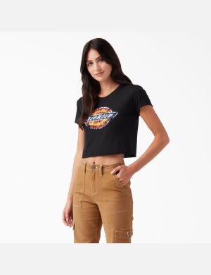 Dickies Distressed Logo Negros | PGIQUD140