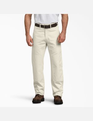 Dickies Double Knee Utility Painters Beige | DRGQLM016