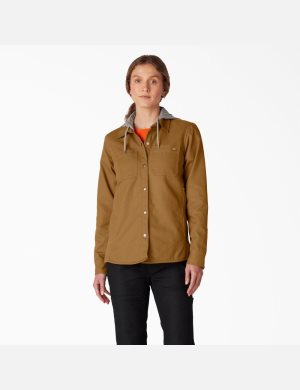 Dickies Duck Encapuchado Marrom | QCJLSG208