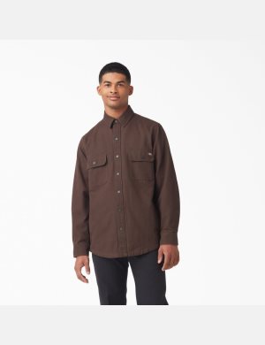 Dickies Duck Flannel-Forro Chocolate Marrom | HYEDMZ937