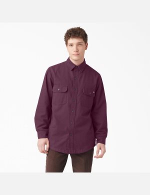 Dickies Duck Flannel-Forro Morados Vino | MSTIED316