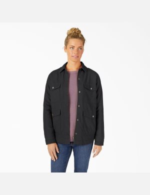 Dickies Duck High Pile Fleece Forro Chore Negros | NUTJDG853