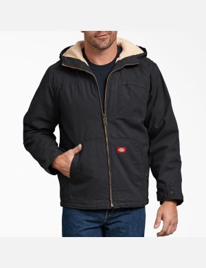 Dickies Duck High Pile Fleece Forro Negros | UOZLHT034
